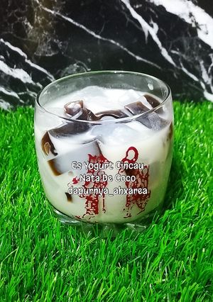 Foto resep Es Yogurt Cincau Nata De Coco