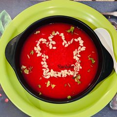 A picture of Tomato beetroot soup.