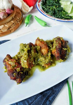 Foto resep Ayam Goreng Sambal Ijo