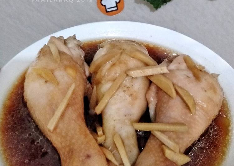 Resep Tim Ayam Saus Hoisin (Ayam Kukus Jahe) yang Lezat