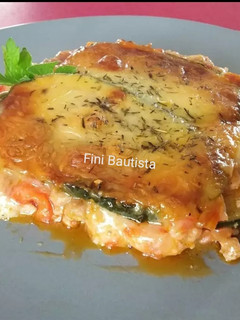Una foto de Moussaka de calabacín