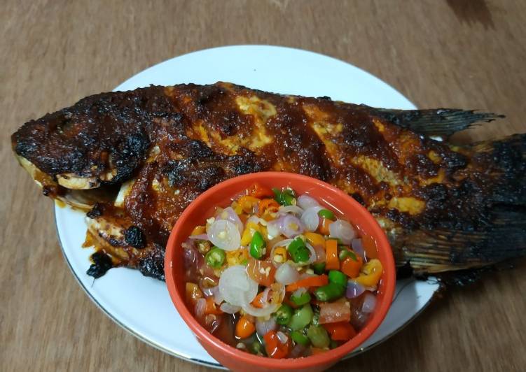 Resep Ikan panggang sambal dabu Lezat