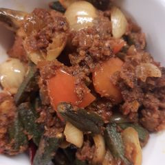 A picture of Bhindi Do Pyaza.