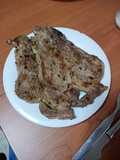 Entrecot adobado a la plancha