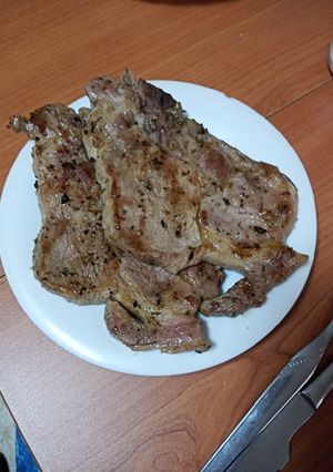 Una foto de Entrecot adobado a la plancha