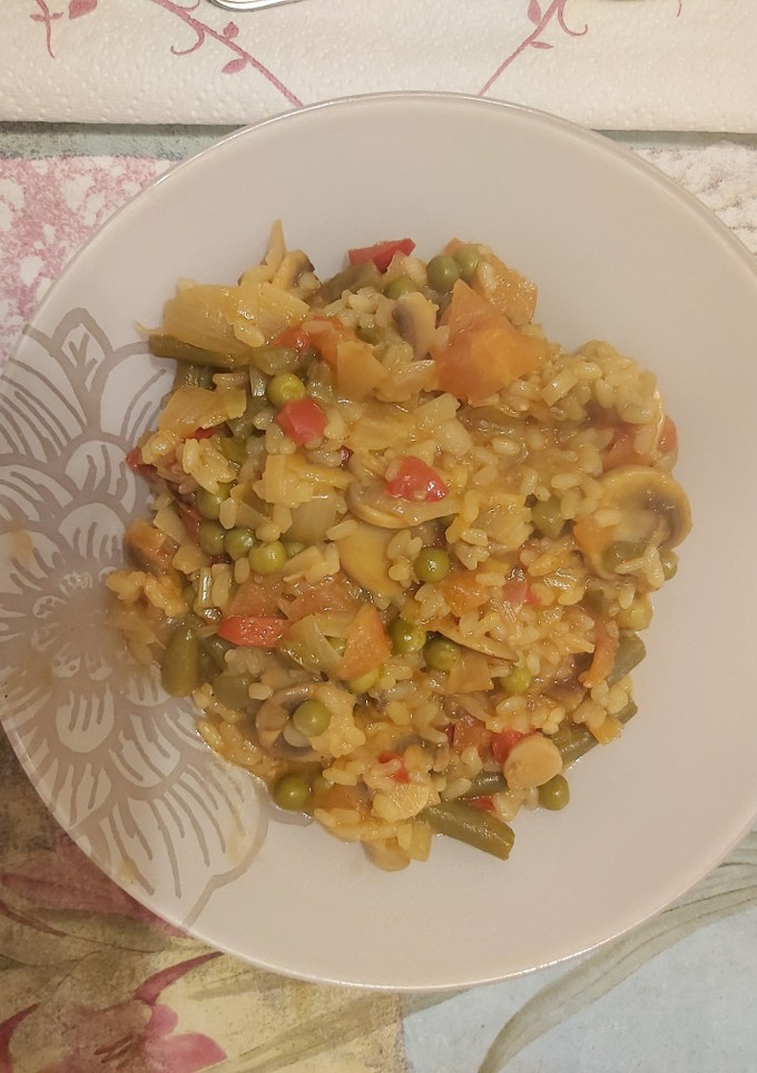 Una foto de Arroz con verduras