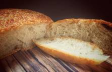 Rustic bread (bánh mì thô nướng nồi gang)