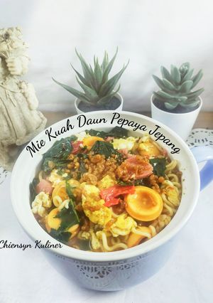 Foto resep Mie Kuah Daun Pepaya Jepang