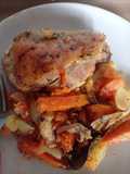 Pollo con verduras 🥕🫑🧅