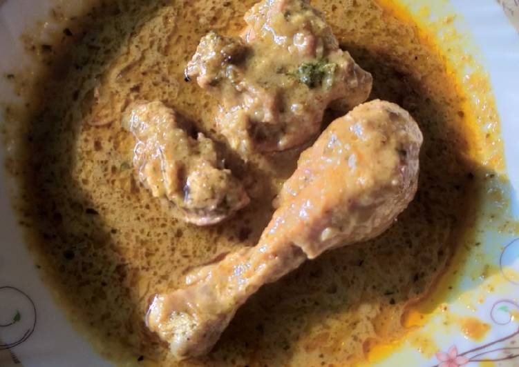 Simple Way to Prepare Homemade Chicken mint kaju korma