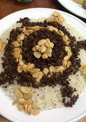 صورة لوصفة طريقة عمل الارز باللحمة المفرومة
