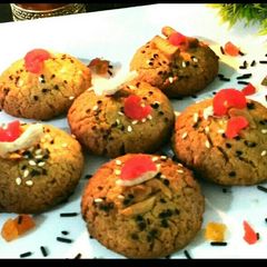 A picture of #Leftover.#Leftover chapati biscuits with oats.