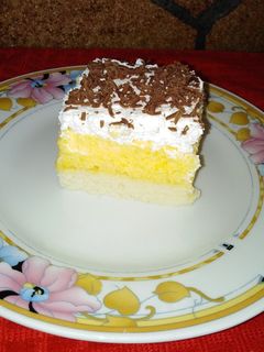 Madártej szelet recept fotója