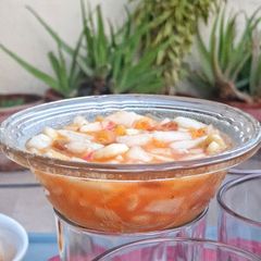 A picture of Juicy Tangy Fruit Chaat.
