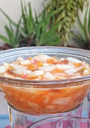A picture of Juicy Tangy Fruit Chaat.