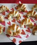 Mini croissants de canela y mantequilla