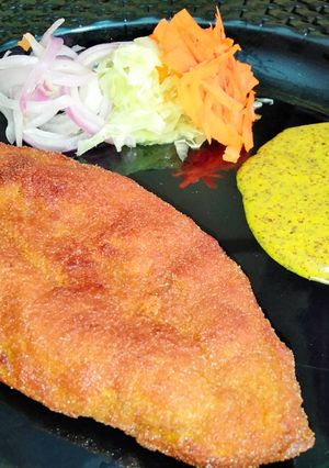 A picture of Kolkata Street Style Crispy Chicken Cutlet Recipe.