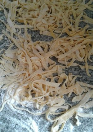 Una foto de Fideos caseros