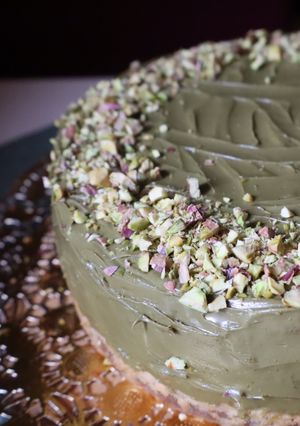 Pisztáciás sajttorta recept fotója