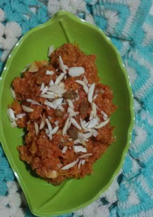 A picture of Gajar ka Halva.