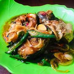 A picture of Ikan patin kecap cabe ijo.