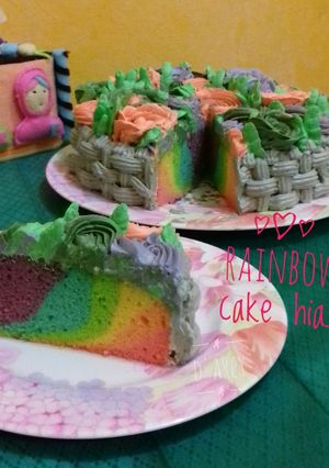 Foto resep Rainbow Cake (Base Cake Ultah)
