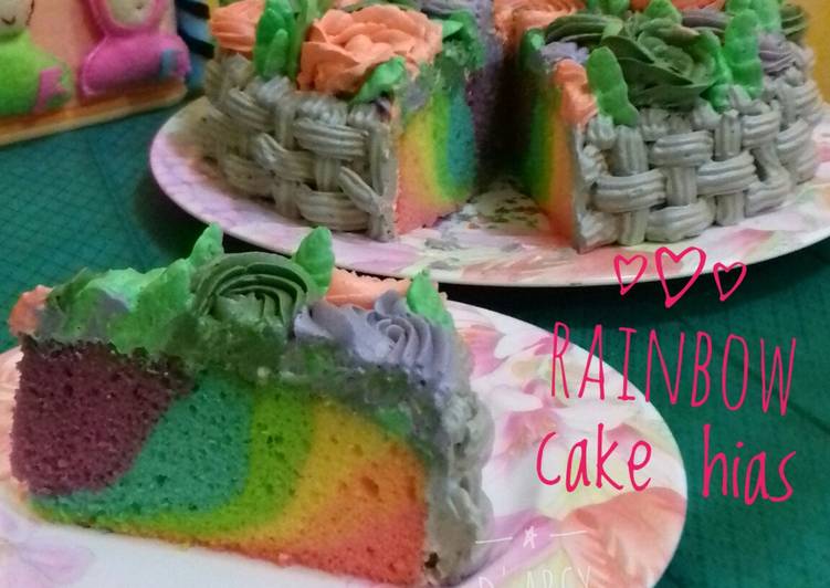 Rahasia Membuat Rainbow Cake (Base Cake Ultah) yang Sempurna