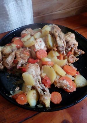 Una foto de Pollo a la bolsa