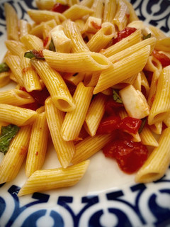 Una foto de Pasta alla checca —receta romana—