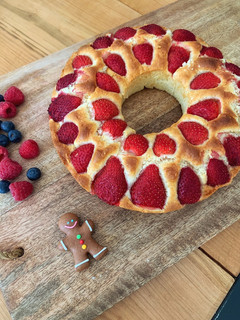 Une photo de Gâteau yaourt aux fraises