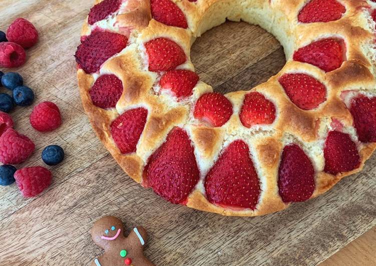 Recette: Gâteau yaourt aux fraises