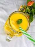 Peach and mango juice