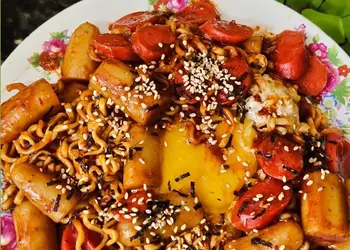 Resep Baru Rabokki (Ramen Tteokbokki) Ala Restoran