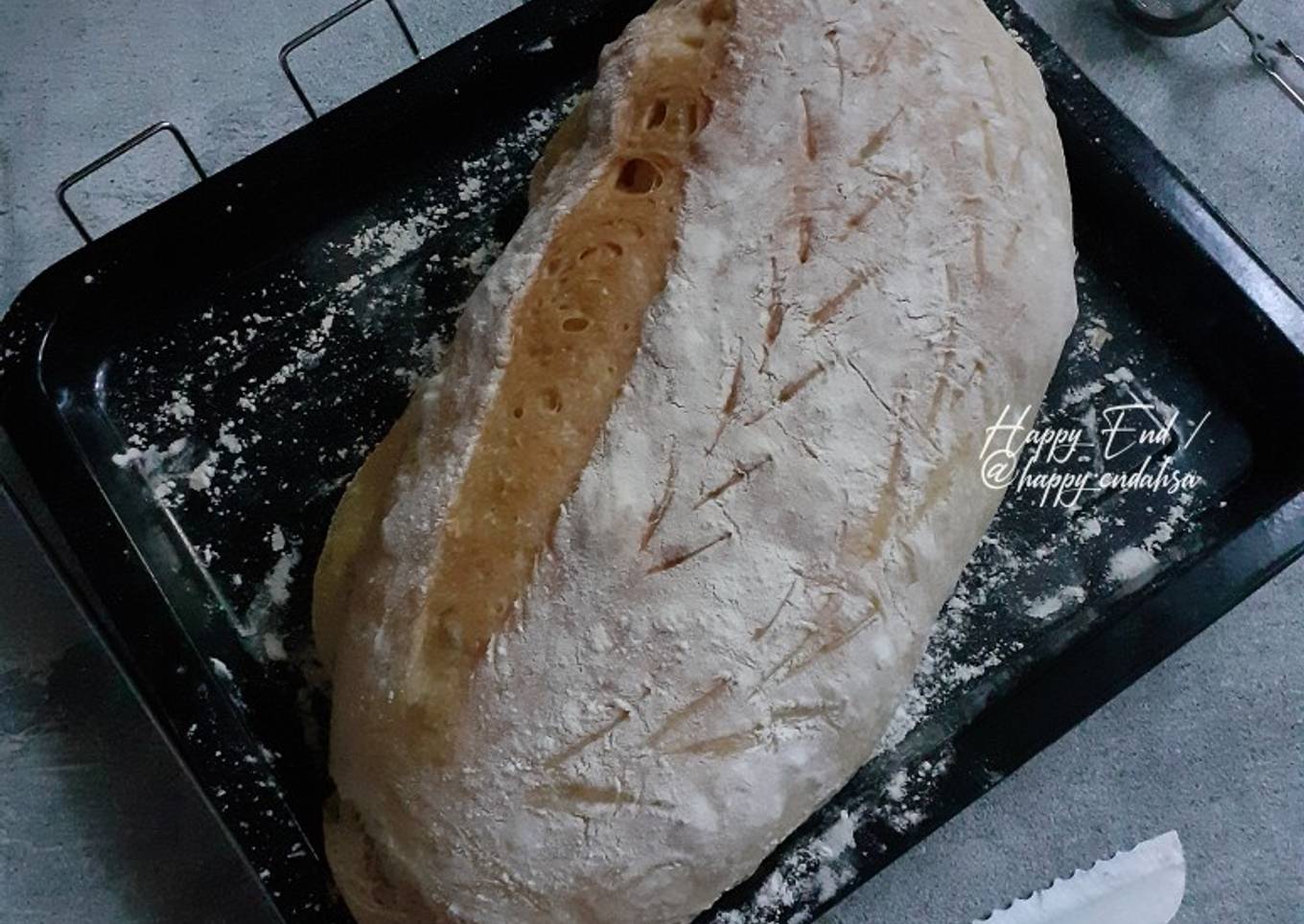 Pane Filone (Roti Gandum ala Italia)