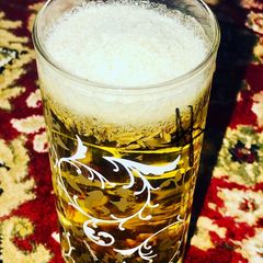 A picture of Golden water with isabgol.