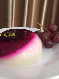 Foto resep Puding susu buah naga