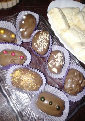 صورة لوصفة تمر محشي بحشو خيالي