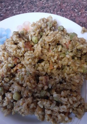 A picture of Theeki khichri.