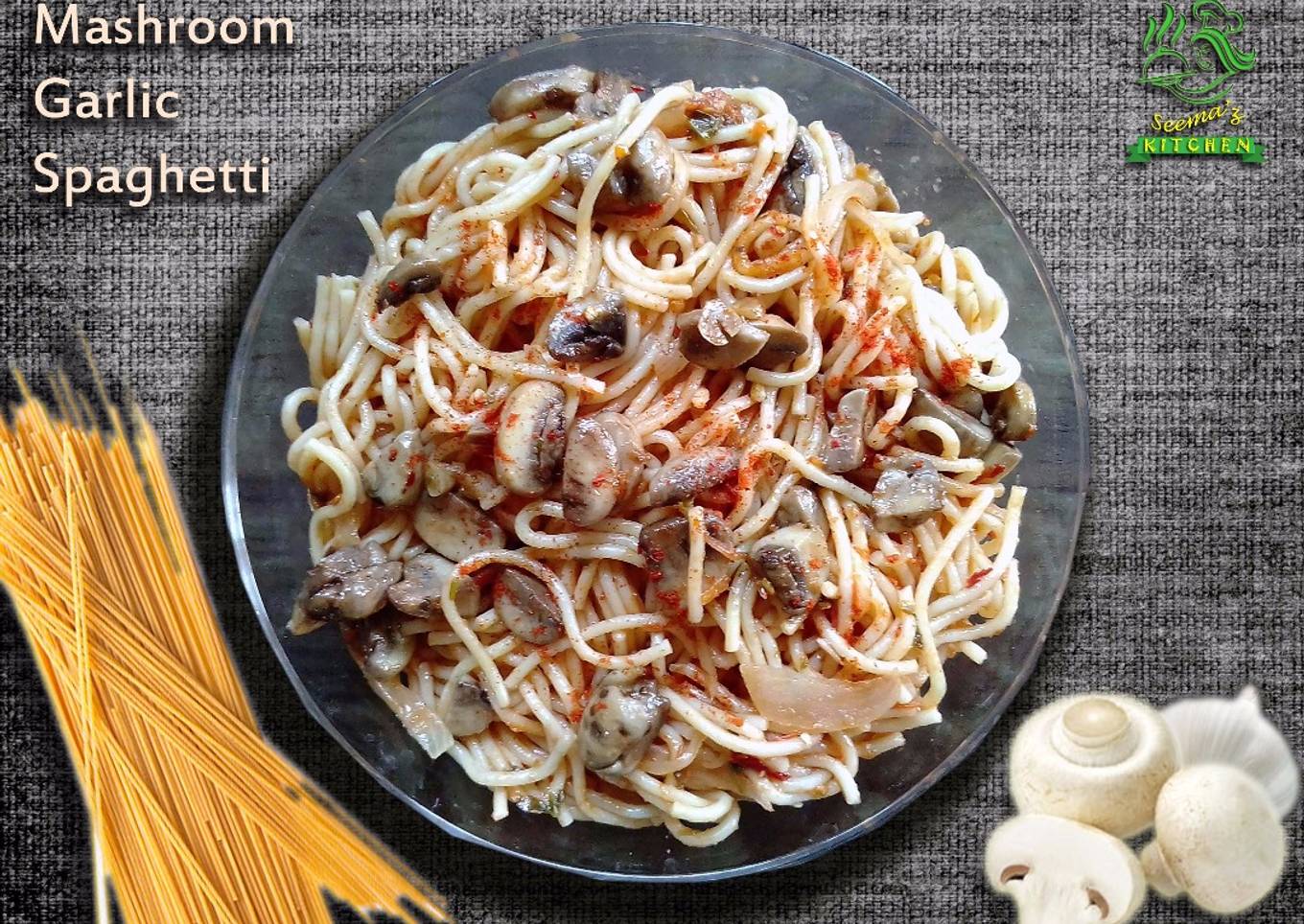 Garlic Mushroom Spaghetti