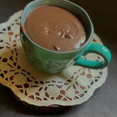 A picture of Italian style Hot Chocolate without Cornflour.