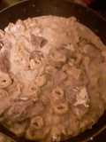 Creamy Steak and Tortellini with Goat Cheese