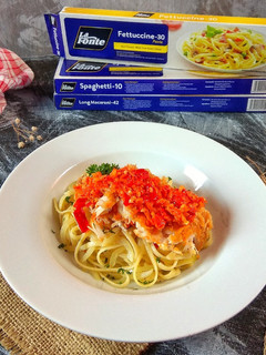 Foto resep Fettuccine Ayam Geprek
