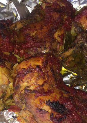 صورة لوصفة المندي بالفرن بطريقتي