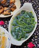 Canh rau lang kho xì dầu (chay)