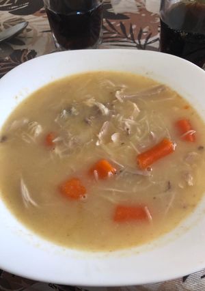 Una foto de Sopa de pollo
