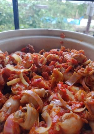 Foto resep Cumi asin sambel combrang