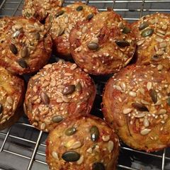 A picture of Carrot & Courgette Buckwheat Breakfast Muffins.