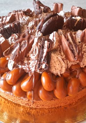 Una foto de Marquise de chocolate con oreos