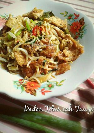 Foto resep Dadar Telur cah Tauge
