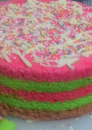 Foto resep Bolu kukus pelangi